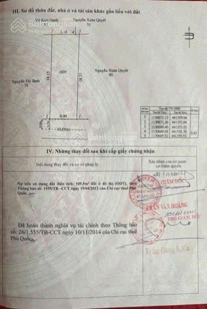 Giảm 600 triệu bán lô đất 109m2 ngay trung tâm tài chính mới dương đông, phú quốc, hẻm ô tô 4,4 tỷ