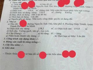 Bán gấp 10 phòng trọ hxh 6m nguyễn ảnh thủ