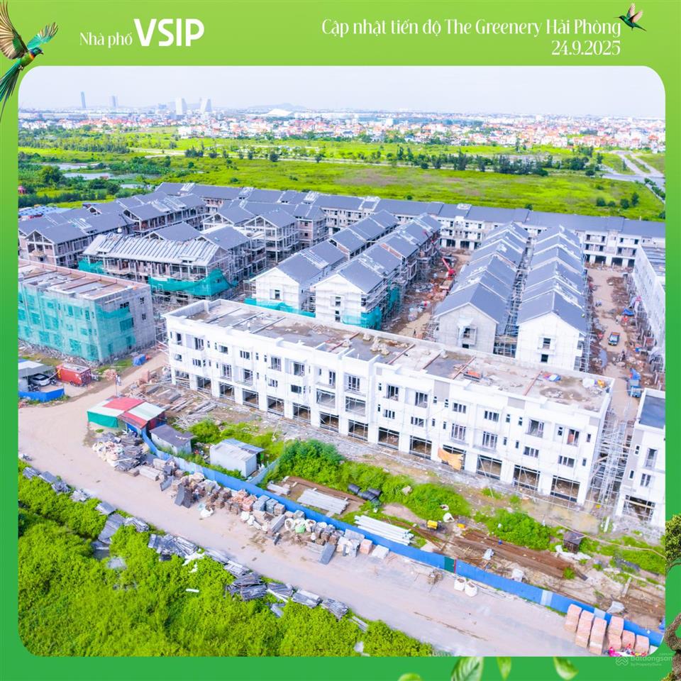 Liền kề hướng nam đón tài lộc hàng siêu hiếm tại the greenery hải phòng kèm theo chiết khấu lớn
