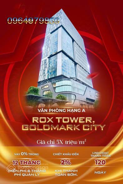 Bán vp của tòa 40tầng hạng a chỉ với giá từ 50tr/m2 tại hồ tùng mậu trực tiếp cđt, vị trí trung tâm