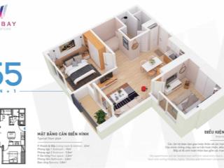 Chuyển nhượng căn hộ 55m2 westbay, giá tốt nhất tt 3.450 tỷ. full nội thất. đt 0963 989 ***