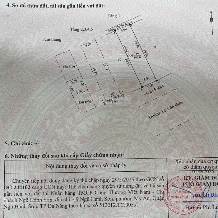 Tòa căn hộ 5 tầng mt lê văn hưu sát sông hàn, dòng tiền ổn định trên 100tr/th