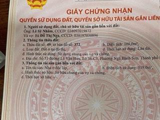 Tòa căn hộ 5 tầng mt lê văn hưu sát sông hàn, dòng tiền ổn định trên 100tr/th