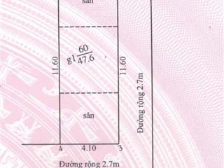 Bán nhanh lô đất 47,6m2 mt 4,10m vuông vắn  lô góc, số 4 ngõ 215 cầu bây, sài đồng  giá 9,5 tỷ