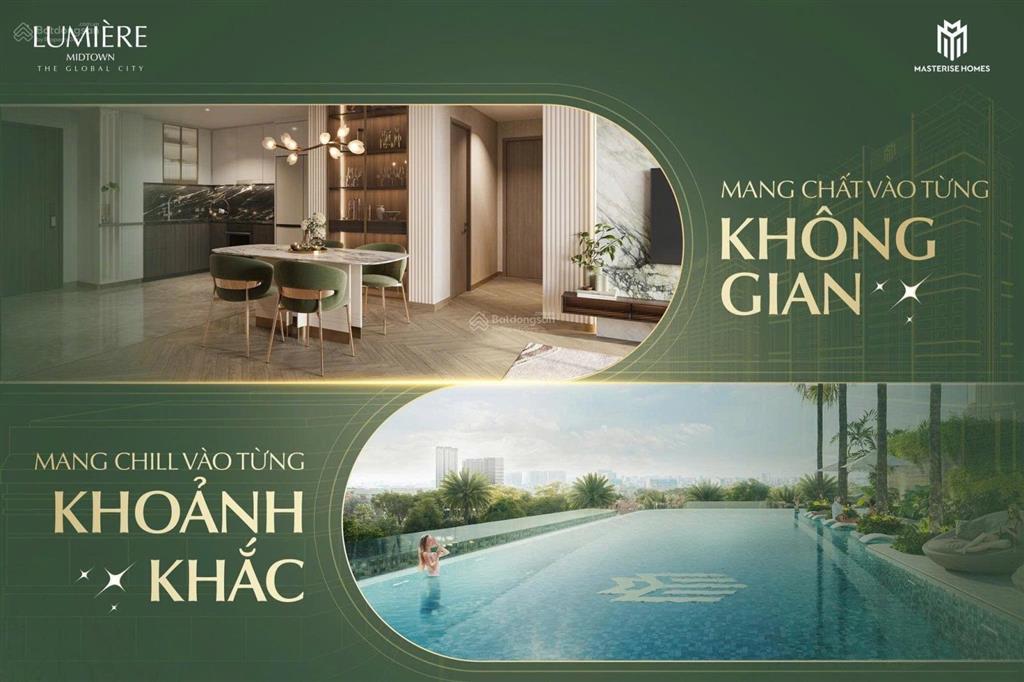 Bán căn hộ cao cấp lumière midtown, global city, q2. 2pn, 2wc, giá tốt nhất chỉ 9,84tỷ/căn