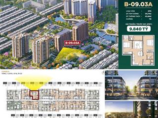 Bán căn hộ cao cấp lumière midtown, global city, q2. 2pn, 2wc, giá tốt nhất chỉ 9,84tỷ/căn