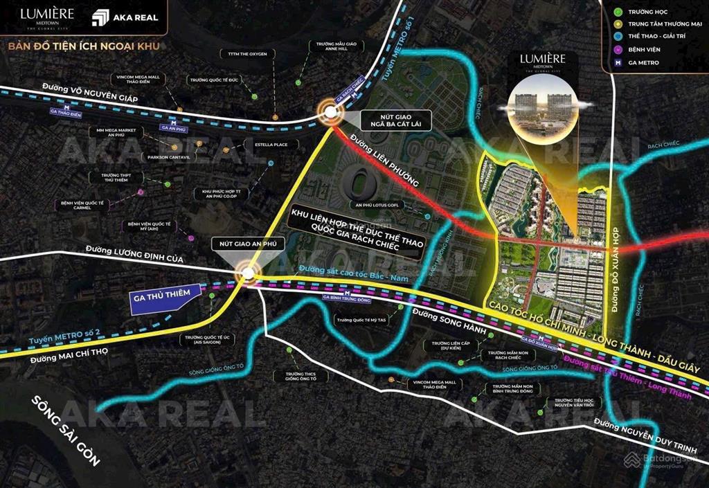 Bán căn hộ cao cấp lumière midtown, global city, q2. 2pn, 2wc, giá tốt nhất chỉ 9,84tỷ/căn