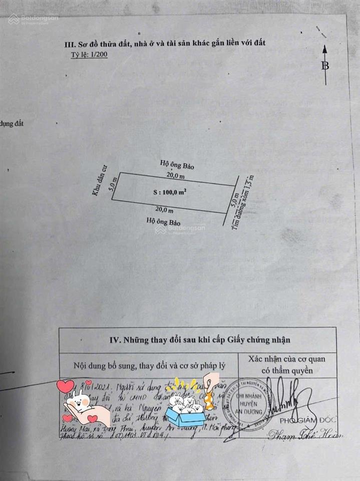 Bán đất đẹp 100m2 tdp vĩnh khê an đồng, an dương, hải phòng