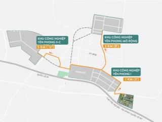 Bán đất nền dự án yên phong, bắc ninh, 2,6 tỷ, 75m2, hàng hiếm tại yên trung