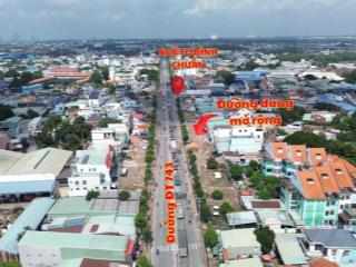 Bán gấp siêu phẩm đất đẹp ngay đt743 ngã tư bình chuẩn, dĩ an 77.2m giá rẻ nhất khu 3.7 tỷ