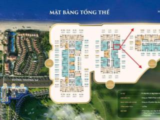 View biển đà nẵng giá 56tr/m2 (full vat)  căn 2pn, 81m2, ban công hướng đn, view biển + sân golf