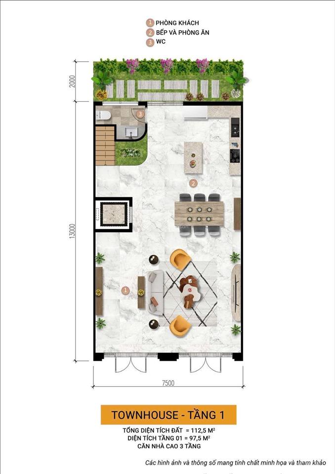 Bán căn liền kề 5 tầng thông 2 mặt tiền đường xương sống 27m và 13,5m  charmora city nha trang