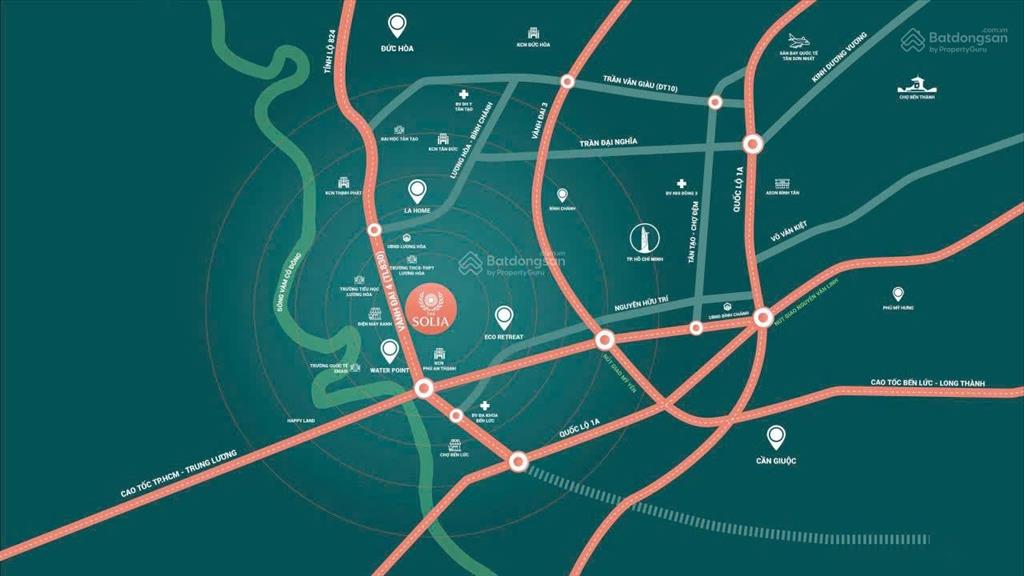 Bán đất nền the solia bến lức sổ đỏ riêng từng nền khu compound dt 87m2 giá 1tỷ790tr. 0788 911 ***