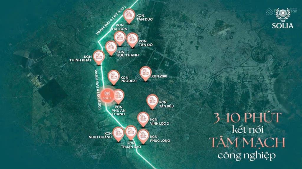 Bán đất nền the solia bến lức sổ đỏ riêng từng nền khu compound dt 87m2 giá 1tỷ790tr. 0788 911 ***