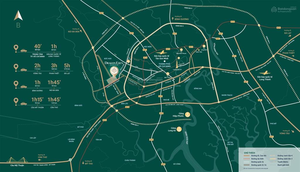 Bán đất nền dự án dragon eden, 4 tỷ, 162m2, lương hòa, bến lức, long an