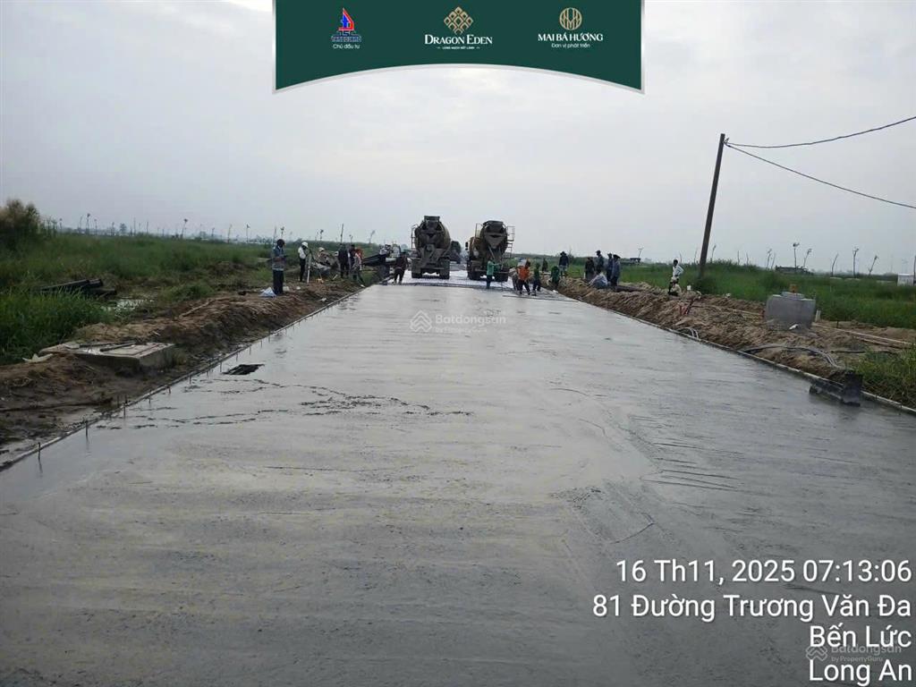 Bán đất nền dự án dragon eden, 4 tỷ, 162m2, lương hòa, bến lức, long an