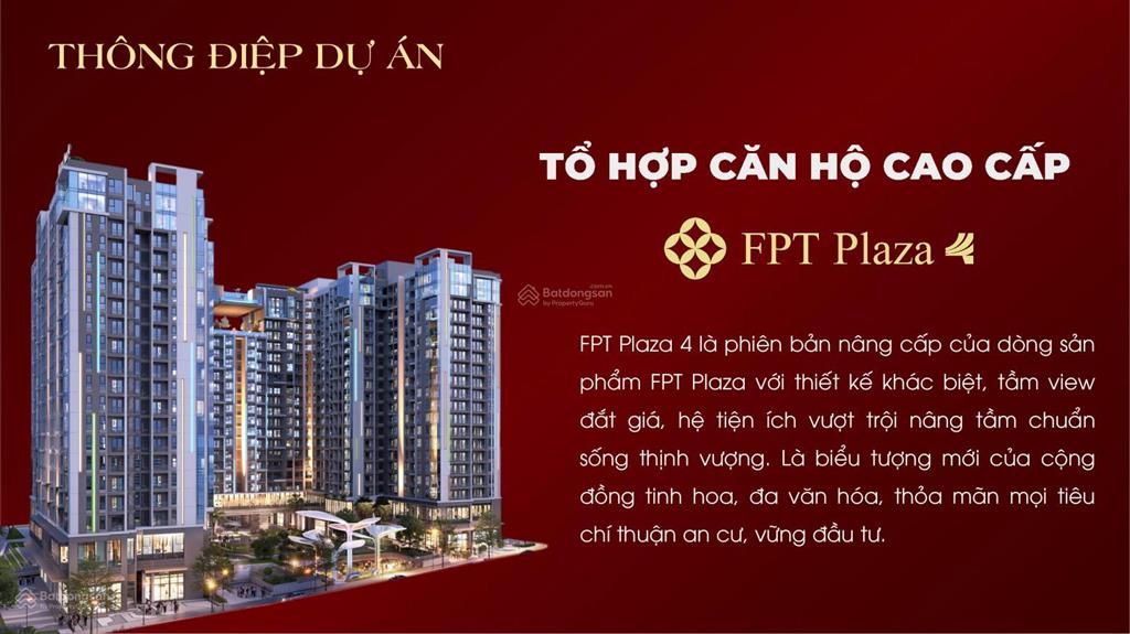 Ra mắt tổ hợp căn hộ cao cấp fpt plaza 4, căn giá tốt nhất chỉ 2,1x tỷ cho căn 1pn