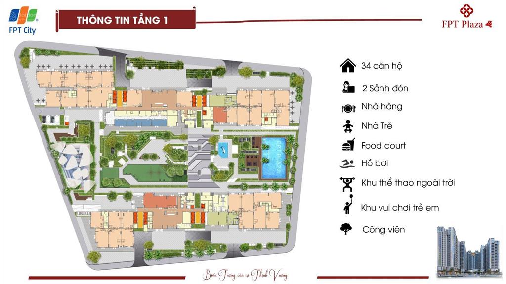Ra mắt tổ hợp căn hộ cao cấp fpt plaza 4, căn giá tốt nhất chỉ 2,1x tỷ cho căn 1pn