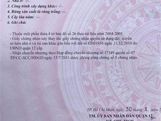 Bán đất mặt tiền thổ cư tại số 200 thạnh lộc 16, phường thạnh lộc, quận 12, tp. hcm