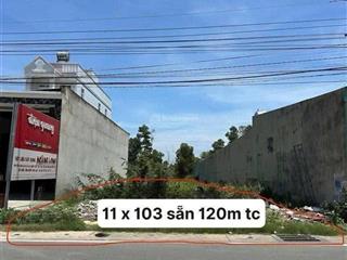 Mặt tiền tân hiệp chủ gửi bán lô đất 1133m2 sẵn 120m tc chỉ 900tr tại tân uyên, bình dương