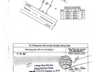 Bán đất kdc 2 mặt tiền đường nhựa 8m. dt 5,4*15=81m full thổ cư