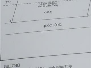 Bán đất lớn mặt tiền quốc lộ n2  ấp tân chánh a  xã nhơn ninh  huyện tân thạnh  tỉnh long an