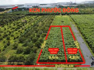 Đất full thổ sát bên kcn phước đông 4,8x35m, chỉ 730tr