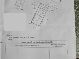 Nhà 2 tầng diện tích 96m2 dtsd 106,5m2 ngang 6.2m sát mặt tiền đường shr quận 8