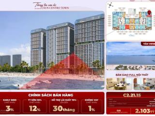 Căn hộ studio tại sun centro town, bán gấp 2,1 tỷ, 33m2