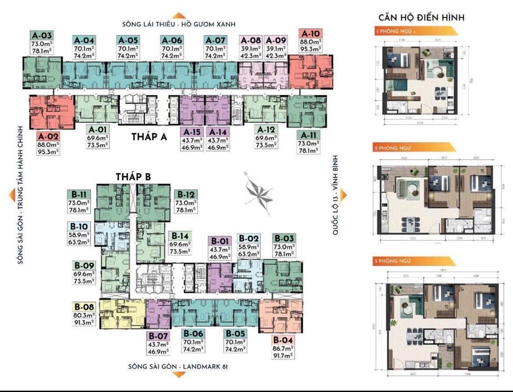 Chính chủ cần bán căn 1pn2pn3pn tầng đẹp view đẹp giá cực tốt