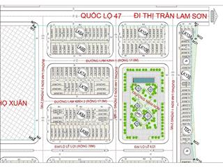 Bán đất nền 100m2 tại thị trấn lam sơn, thọ xuân, thanh hóa, 10,5 triệu vnd/m2