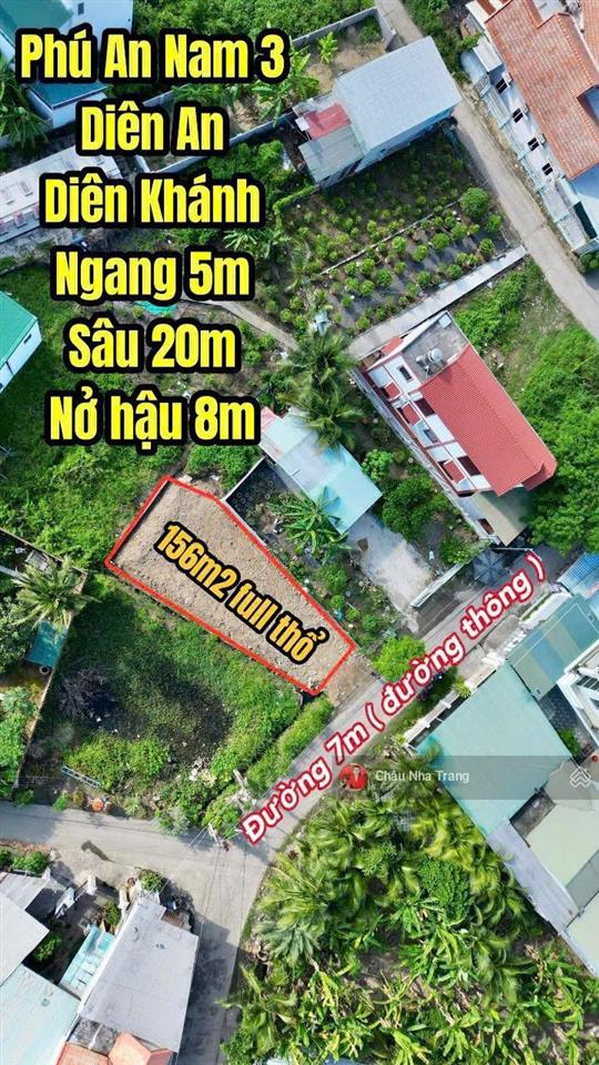 Bán đất tặng nhà xưởng diên an. dt 156m2 chỉ 3tỷ239