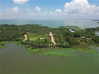 Diện tích 25000m2 11000m2 thổ cư vườn cây ăn trái mặt hồ trị an