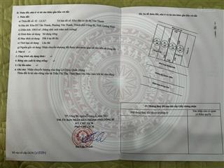 Chính chủ bán lô đất 100m² kđt new city uông bí, đường 15m, vị trí đẹp, sổ
