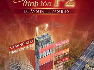 Bán cc sun feliza suites, 150 triệu / m2, 72.9m2, 2pn, 2wc, p dịch vọng hậu, cầu giấy, hn