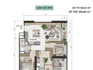 Bán gấp ch 3pn, 2wc tại sun feliza suites, 180 triệu/m2, 86.1m2, cầu giấy, hn