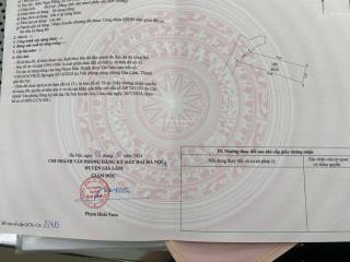 Bán đất 61m2 đa tốn gia lâm, giá chỉ 4 tỷ 550tr