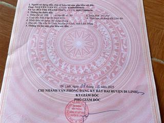 Cần bán đất đẹp trung tâm thị trấn di linh  lâm đồng