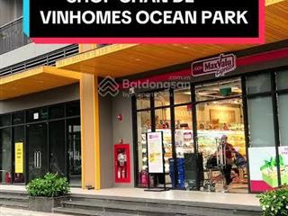 Chính chủ cần bán shop thương mai khối đế masterise  vinhomes ocean park
