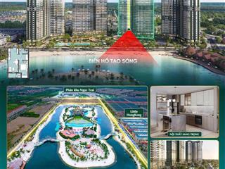 Độc quyền căn 1pn+ tầng đẹp view hồ tạo sóng giá tốt nhất thị trường
