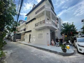 Căn góc 2 mặt tiền 100m2 hẻm 8m có vỉa hè phạm văn chiêu nhà đúc 3 tầng mới
