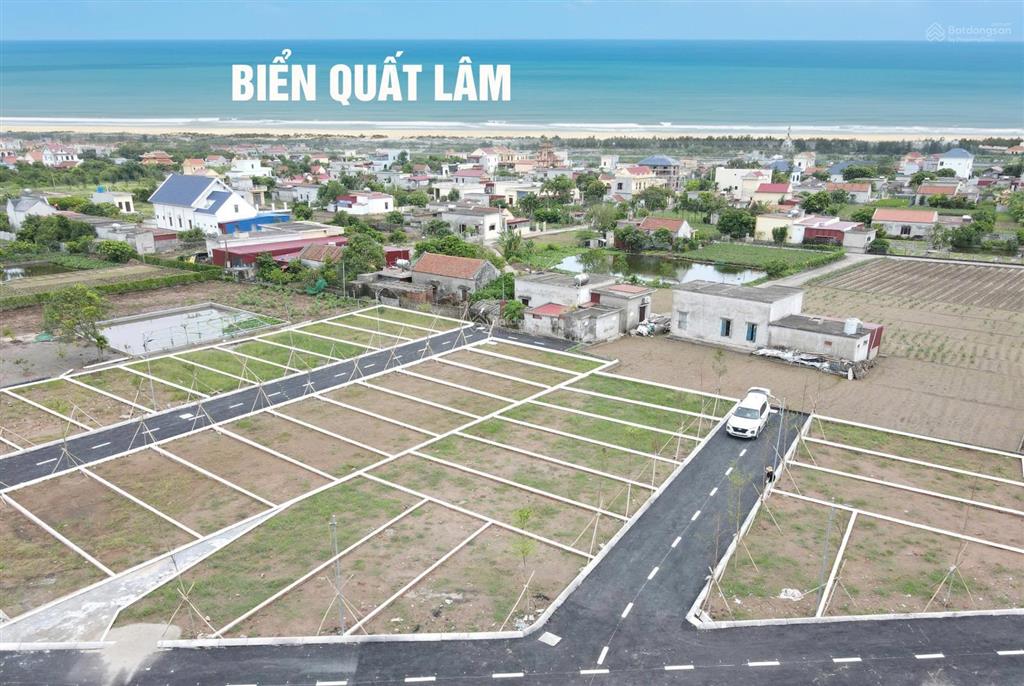 Bán đất 1 tỷ, 58,9m2 tại nguyễn văn ích, thị trấn quất lâm, giao thủy, nam định, view đẹp chỉ với
