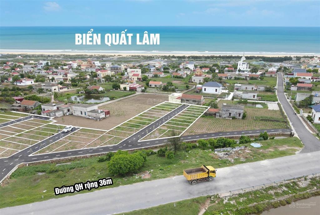 Bán đất 1 tỷ, 58,9m2 tại nguyễn văn ích, thị trấn quất lâm, giao thủy, nam định, view đẹp chỉ với