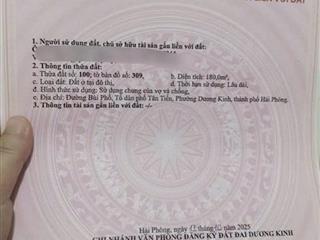 SIÊU PHẨM MẶT ĐƯỜNG BÙI PHỔ – 180M² – NGANG 6M – GIÁ HIẾM KHU TRUNG TÂM DƯƠNG KINH  ZALO