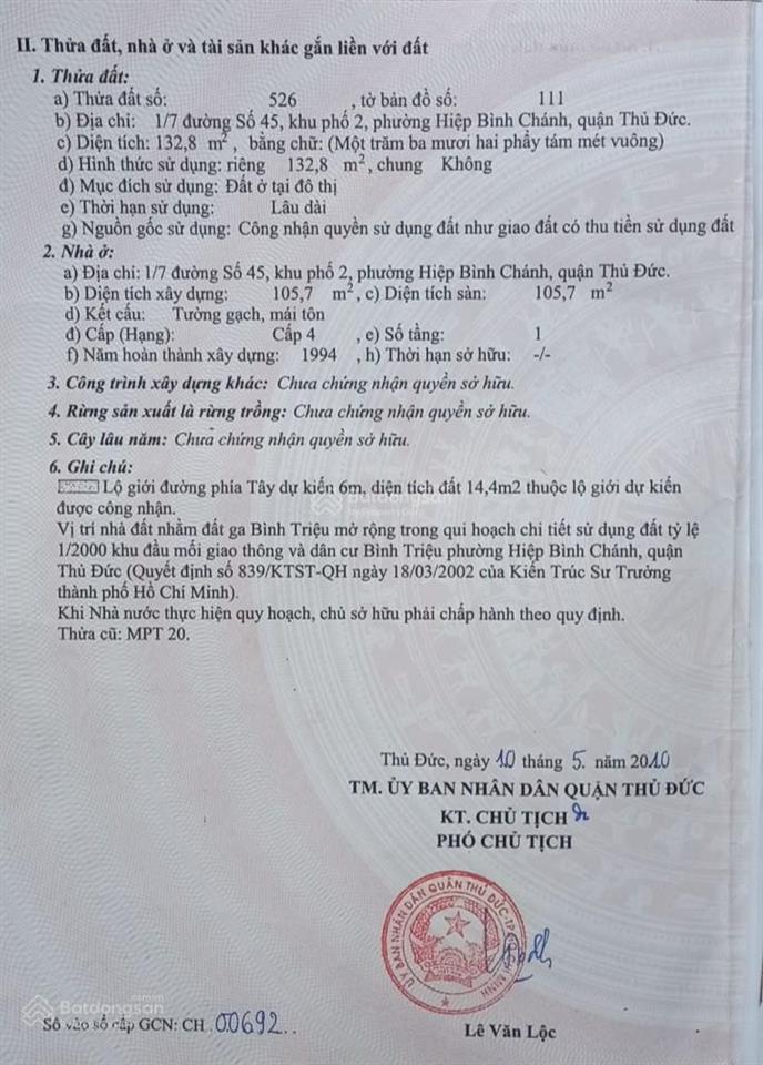 Nhà cấp 4 ngang 8m dài 16m (133m2) hẻm trước nhà 2,5m sổ hồng. 7,3 tỷ còn thương lượng