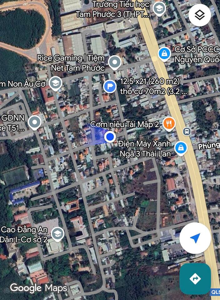 Khu dân cư trường cao đẳng an ninh tam phước. ngay gần cầu long hưng mới khởi công