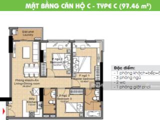 Bán căn hộ era town, 3pn, 2wc, 97m2, không nội thất, giá 3,170 tỷ tại phú mỹ, q7