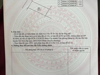 Bán đất tại xã minh trí, sóc sơn, hà nội, 2124triệu / m2, 103, 120, lg 120 hànghiếm tại giá ưu đãi