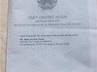 Bán đất tặng nhà 2 mê 2 tầng, mặt tiền lê đức thọ, sơn trà, tp đà nẵng