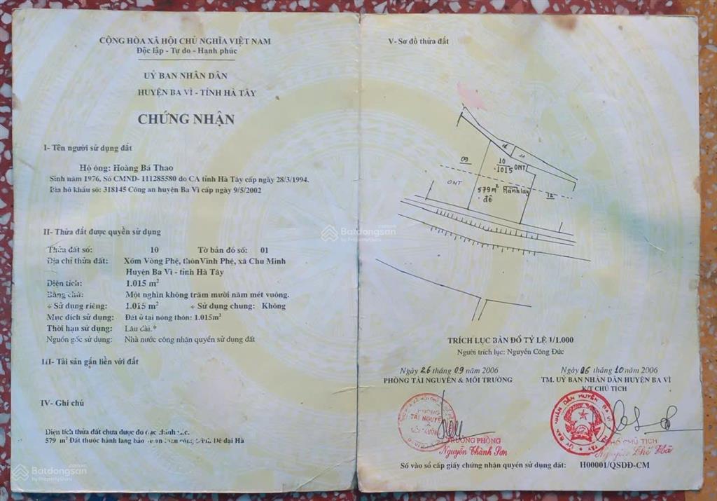 1.015m2 full thổ cư chu minh, ba vì, view sông, tựa đê sông hồng. sử dụng thực tế gần 2.000m2